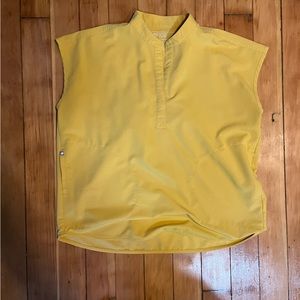 Figs light gold rafaela scrub top